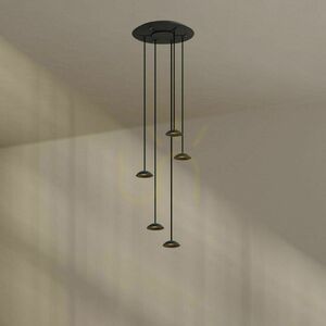 Żyrandol s.luce Santa Air LED czarny 5-punktowy do jadalni 60 cm 0 Żyrandol s.luce Santa Air LED czarny 5-punktowy do jadalni 60 cm small 0