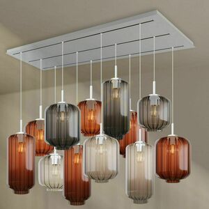 Żyrandol s.luce Velo 12-ramienny czarny szklany nowoczesny 200 cm small 10