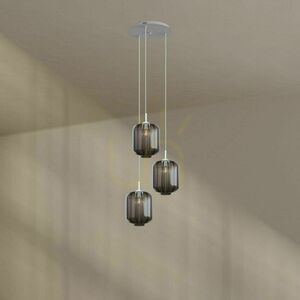 Żyrandol s.luce Velo 3-ramienny brązowy szkło metal E27 25 cm 7 Żyrandol s.luce Velo 3-ramienny brązowy szkło metal E27 25 cm small 7