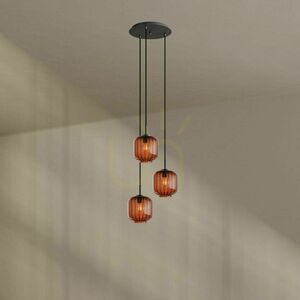 Żyrandol s.luce Velo 3-punktowy biały szklany nowoczesny Ø40 cm 1 Żyrandol s.luce Velo 3-punktowy biały szklany nowoczesny Ø40 cm small 1
