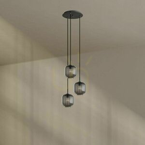 Żyrandol s.luce Velo 3-punktowy biały szklany nowoczesny Ø40 cm 2 Żyrandol s.luce Velo 3-punktowy biały szklany nowoczesny Ø40 cm small 2
