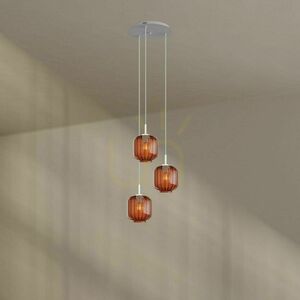 Żyrandol s.luce Velo 3-punktowy biały szklany nowoczesny Ø40 cm 5 Żyrandol s.luce Velo 3-punktowy biały szklany nowoczesny Ø40 cm small 5