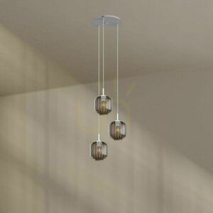 Żyrandol s.luce Velo 3-punktowy biały szklany nowoczesny Ø40 cm 6 Żyrandol s.luce Velo 3-punktowy biały szklany nowoczesny Ø40 cm small 6