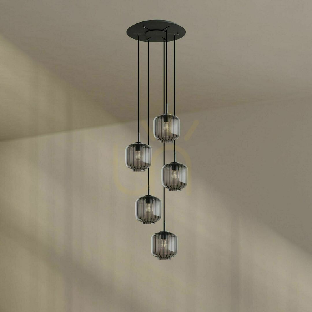 Pokaż Żyrandol s.luce Velo 5 Biały Szkło Metal 20 cm Modernistyczny Żyrandol s.luce Velo 5 Biały Szkło Metal 20 cm Modernistyczny