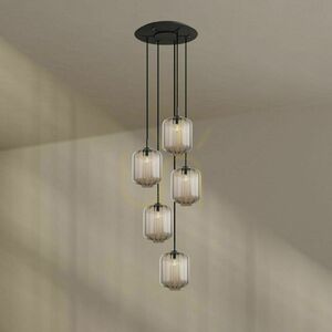 Żyrandol s.luce Velo 5-punktowy transparentny szklany 25 cm small 10