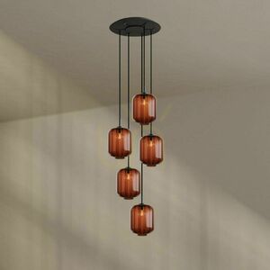 Żyrandol s.luce Velo 5-punktowy transparentny szklany 25 cm small 8