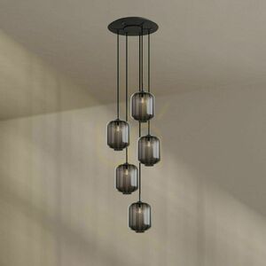 Żyrandol s.luce Velo 5-punktowy transparentny szklany 25 cm small 9