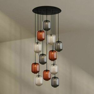 Żyrandol s.luce Velo Galeria 12-ramienny brązowy szkło metal Ø80 cm small 7