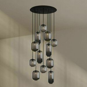 Żyrandol s.luce Velo 12-ramienny transparentny szkło metal 18/20/25 cm small 3