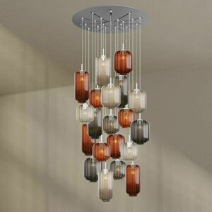 Żyrandol s.luce Velo biały 20-ramienny szklany nowoczesny Ø120 cm 10 Żyrandol s.luce Velo biały 20-ramienny szklany nowoczesny Ø120 cm small 10