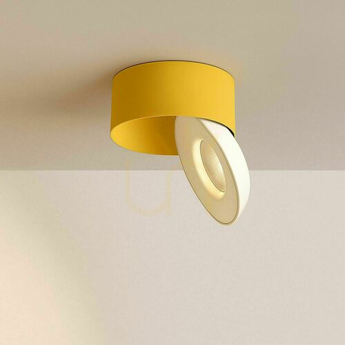 Sprawdź Reflektorek sufitowy LED s.luce Fresh żółty metal 11W 2700K 840 lm dimmable
