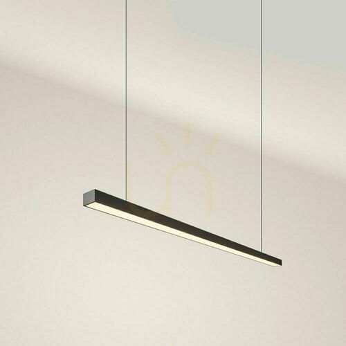 Sprawdź Lampa wisząca LED s.luce Oris czarna 64W 2700K 160 cm
