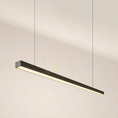 Sprawdź Lampa wisząca LED s.luce Oris czarna 2700K salon nowoczesna, liniowa