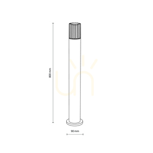 Ribo Gray Lampa Ogrodowa Ip54 1 Xe27 small 8