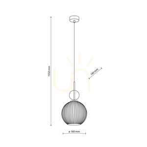 Sophia Big Cognac White Lampa Wisząca 1 Xe27 small 7