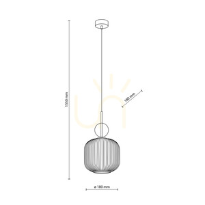 Sophia Big Cognac White Lampa Wisząca 1 Xe27 small 7
