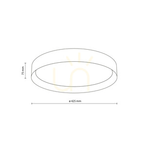 Plafon LED TK-Lighting DEMI JUTA 11859, beżowy, Ø42,5 cm small 8