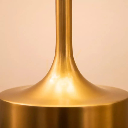 Sprawdź Lampa podłogowa Issa - 1 źródło światła - Szczotkowane złoto Elstead