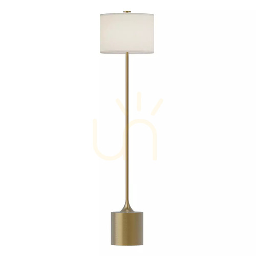 Sprawdź Lampa podłogowa Issa - 1 źródło światła - Szczotkowane złoto Elstead