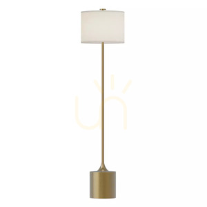Lampa podłogowa Issa - 1 źródło światła - Szczotkowane złoto Elstead small 0