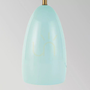 Średnia lampa stołowa LED Poppy - Jasnoniebieski Elstead small 2