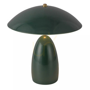 Średnia lampa stołowa LED Poppy - Ciemnozielony Elstead small 1