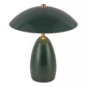 Bezprzewodowa lampa stołowa LED Poppy - Ciemnozielony Elstead small 1