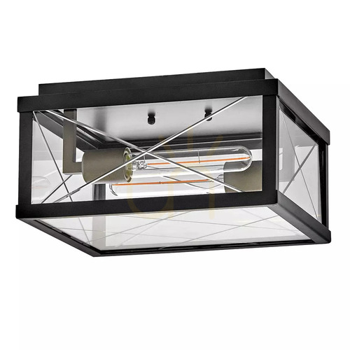 Sprawdź Plafon ogrodowy Monte - 2 źródła światła - Czarny Elstead