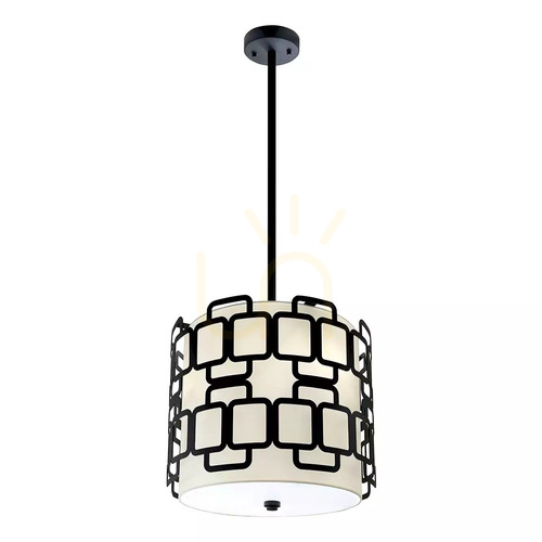 Sprawdź Lampa wisząca Sabina - 3 źródła światła - Czarny Elstead