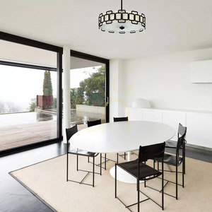 Lampa wisząca Sabina - 4 źródła światła - Czarny Elstead small 5