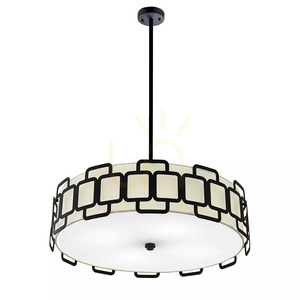 Lampa wisząca Sabina - 4 źródła światła - Czarny Elstead small 0