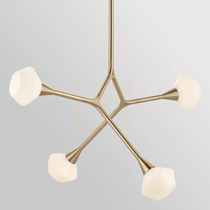 Lampa wyspowa Cassius - 4 źródła światła - Szampański brąz Elstead small 4