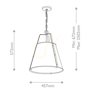 Duża lampa wisząca Etcher - 2 źródła światła - Czarny, mosiądz Elstead 7 Duża lampa wisząca Etcher - 2 źródła światła - Czarny, mosiądz Elstead small 7