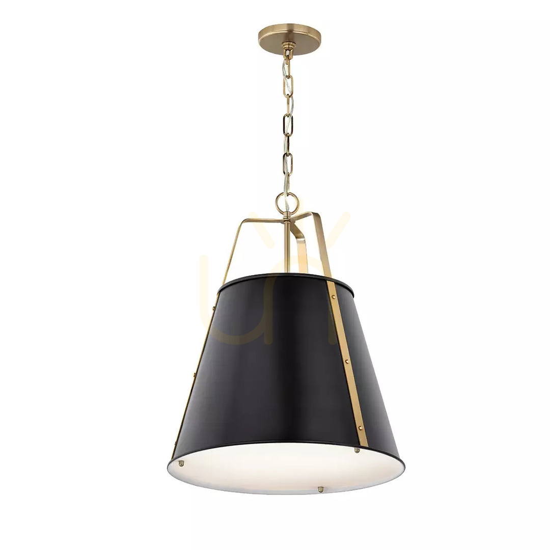 Sprawdź Duża lampa wisząca Etcher - 2 źródła światła - Czarny, mosiądz Elstead Duża lampa wisząca Etcher - 2 źródła światła - Czarny, mosiądz Elstead