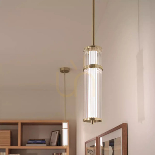 Sprawdź Lampa wisząca LED Riven - Szampański brąz Elstead
