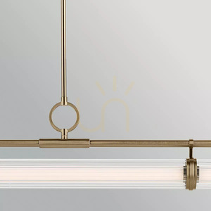 Lampa wyspowa LED Riven - Szampański brąz Elstead small 2
