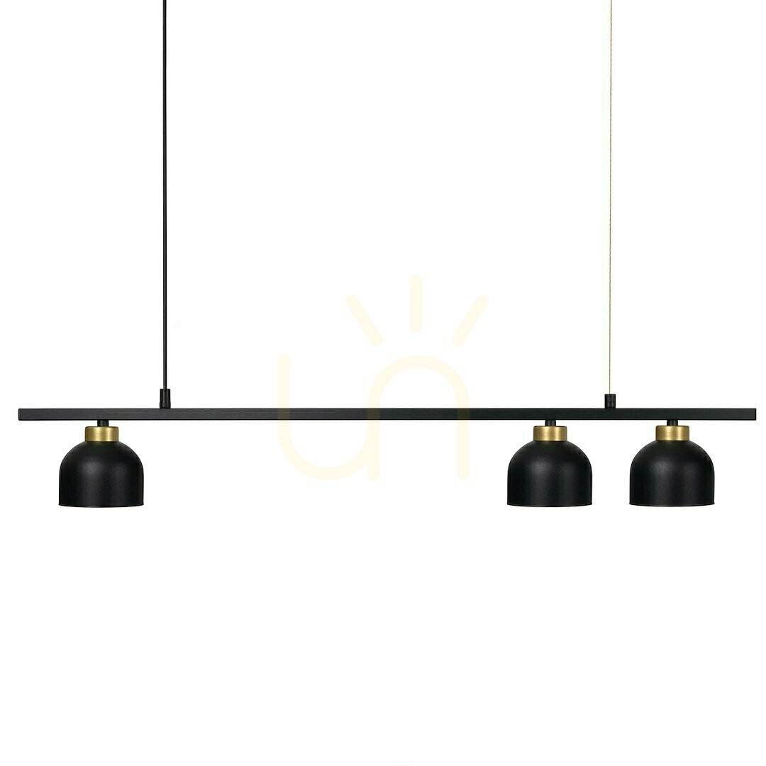 Obejrzyj Czarna Lampa Wisząca Kai 3x Gx53 Czarna Lampa Wisząca Kai 3x Gx53