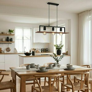 Czarna Lampa Wisząca Bergen 3x E27 small 2