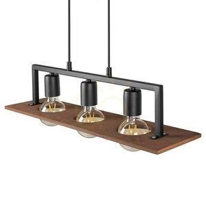 Czarna Lampa Wisząca Bergen 3x E27 small 7