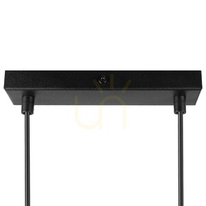 Czarna Lampa Wisząca Bergen 3x E27 small 8