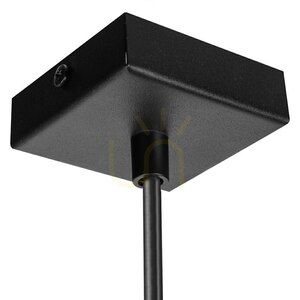 Czarna Lampa Wisząca Bergen 1x E27 small 8