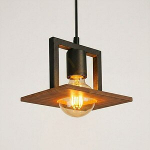 Czarna Lampa Wisząca Bergen 1x E27 small 0
