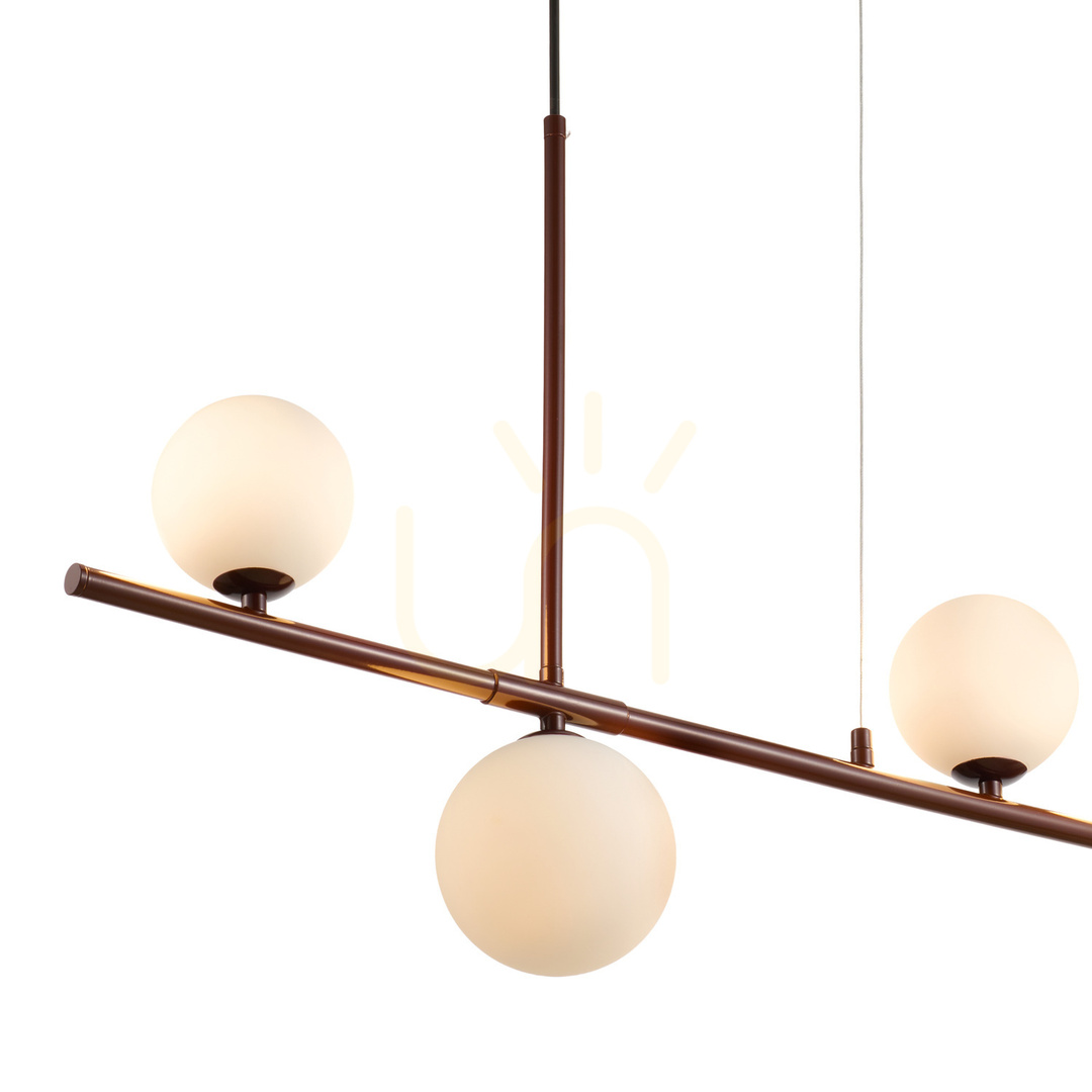 Sprawdź Lampa wisząca MODERNO czarna z białymi kulami 80 cm - do salonu, jadalni i biura Lampa wisząca MODERNO czarna z białymi kulami 80 cm - do salonu, jadalni i biura