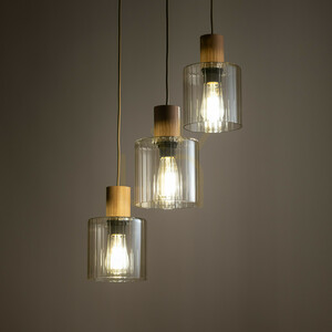 Sierra Wood Lampa Wisząca 3 Xe27 small 2