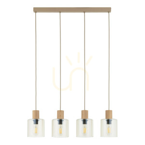 Sierra Wood Lampa Wisząca 4 Xe27 small 9