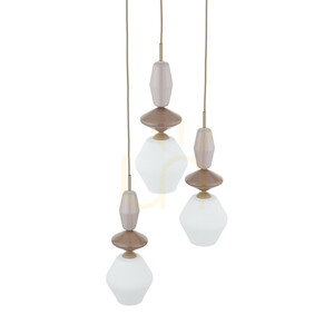 Zen Sabia Fuso White Lampa Wisząca 3 Xe14 Koło small 4