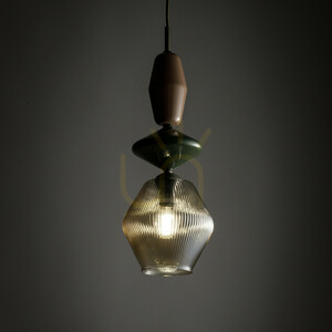 Lampa wisząca ZEN New Brown Fuso Cognac 1xE14 small 1