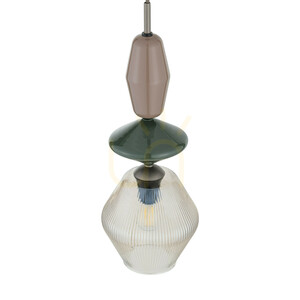 Lampa wisząca ZEN New Brown Fuso Cognac 1xE14 small 3