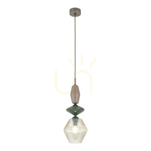 Lampa wisząca ZEN New Brown Fuso Cognac 1xE14 small 5