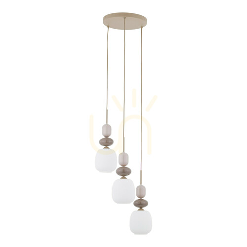 Sprawdź Zen Sabia Botti White Lampa Wisząca 3 Xe14 Koło